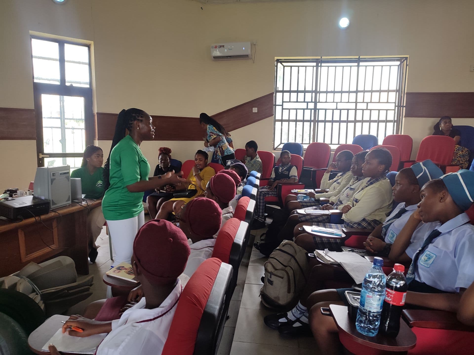 The Founder/Director of GECCI Mrs Mmachukwu Obimdike, addressing the attendees of the Anambra Climate Bootcamp